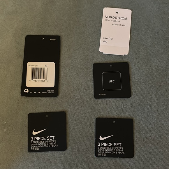 NWT Nike Baby Pink and navy Blue jacket pants onesie  Set 3M months - Picture 7 of 9